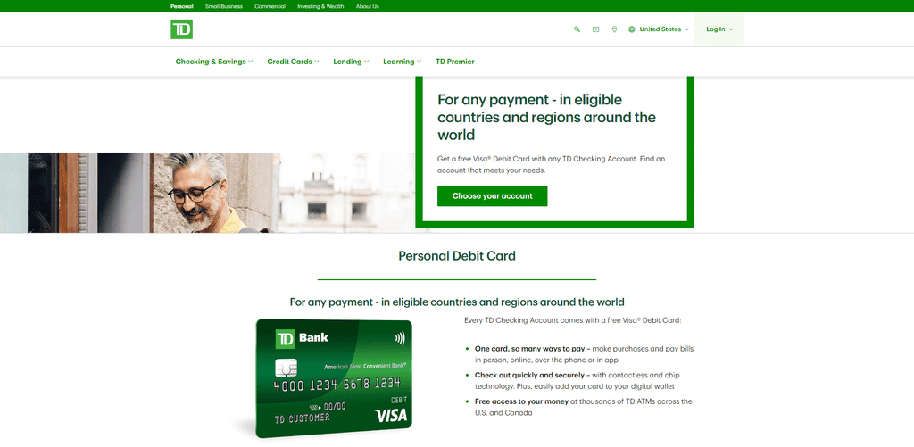 Visa Debit Card by TD Bank