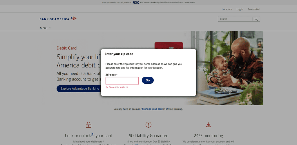 Bank of America Debit Card