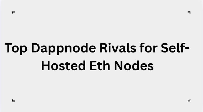 10 Top Dappnode Rivals for Self-Hosted Eth Nodes