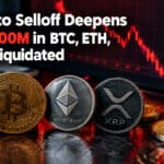 Crypto Selloff Deepens as $700M in BTC, ETH, XRP Liquidated