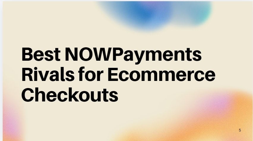 10 Best NOWPayments Rivals for Ecommerce Checkouts