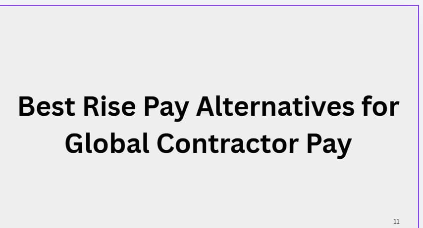 10 Best Rise Pay Alternatives for Global Contractor Pay
