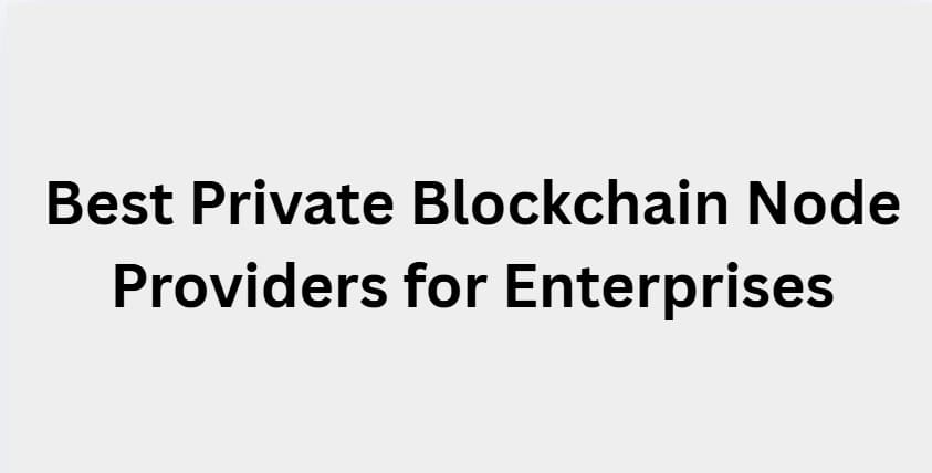 10 Best Private Blockchain Node Providers for Enterprises